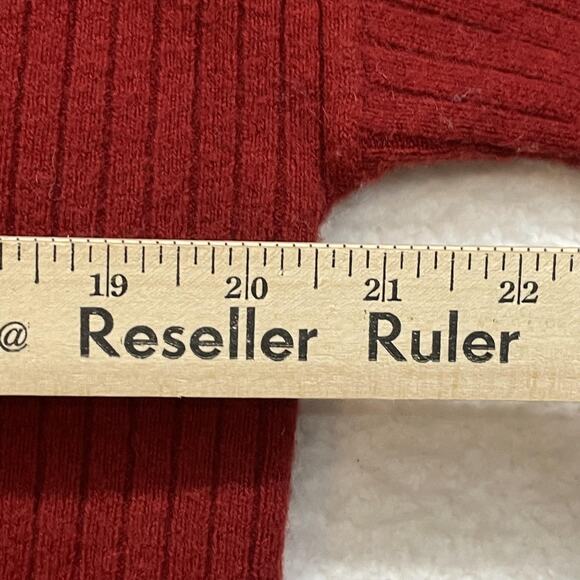 Madewell Cardigan Sweater Womens XXS Red Wool Alpaca Blend Button Ribbed Knit - Picture 9 of 11